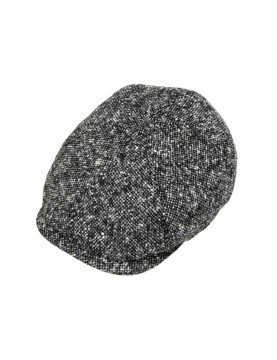 Casquette Stetson 6 Panel donegal gris 6640601-433 haut