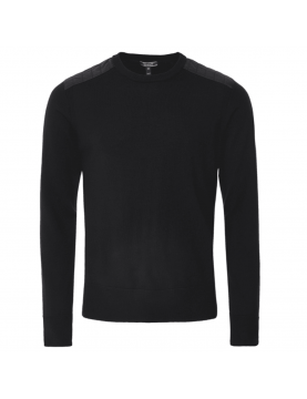 Pull Belstaff Kerrigan col rond laine merino black