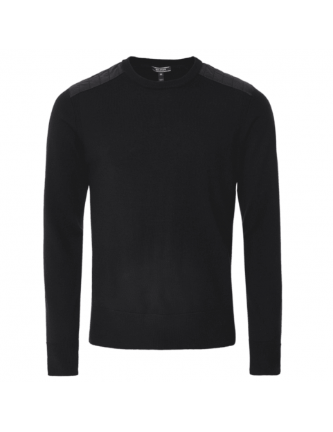 Pull Belstaff Kerrigan col rond laine merino black 71130284-9000