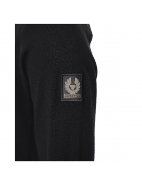 Pull Belstaff Kerrigan col rond laine merino black 71130284-9000 manche