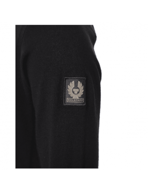 Pull Belstaff Kerrigan col rond laine merino black 71130284-9000 manche