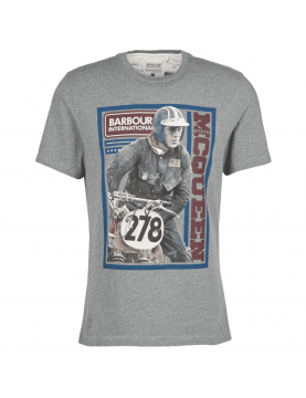Tee shirt Barbour Steve Mcqueen Delaney grey marl MTS1029-GY52