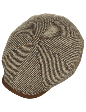 Casquette Stetson Lifton laine beige marron 6840812-7 dessus