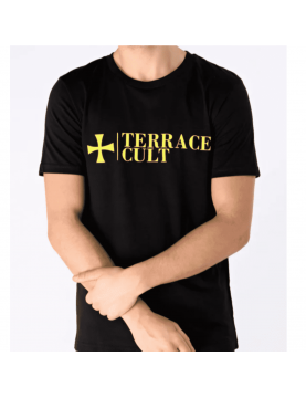 Tee shirt Terrace Cult X Logo en coton black