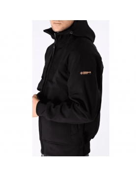 Blouson Terrace Cult Soft shell technical jacket à capuche black coté