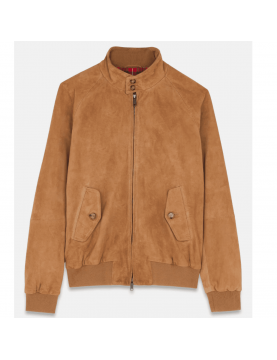 Blouson Baracuta G9 JACKET en suede couleur tobacco BRCPS0939-UT2623-Tobacco 706