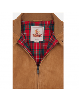 Blouson Baracuta G9 JACKET en suede couleur tobacco BRCPS0939-UT2623-Tobacco 706