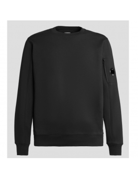 Sweat CP Company crew neck Diagonal Raised Fleece Sweatshirt 15CMSS022A005086W999 black