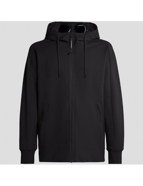 Sweat CP Company Diagonal Raised Fleece Goggle Hoodie 15CMSS082A005086W-999 black