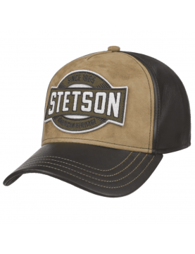 Casquette Stetson Trucker en cuir marron 7767901-67