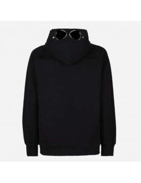 Sweat CP Company Diagonal Raised Fleece Goggle Hoodie 15CMSS082A005086W-999 Black DOS