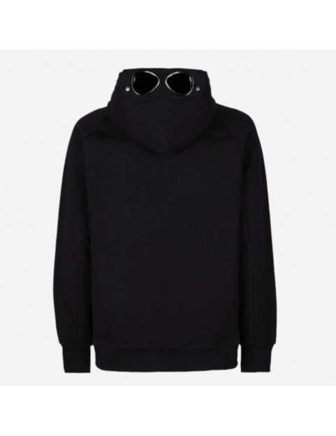 Sweat CP Company Diagonal Raised Fleece Goggle Hoodie 15CMSS082A005086W-999 Black DOS