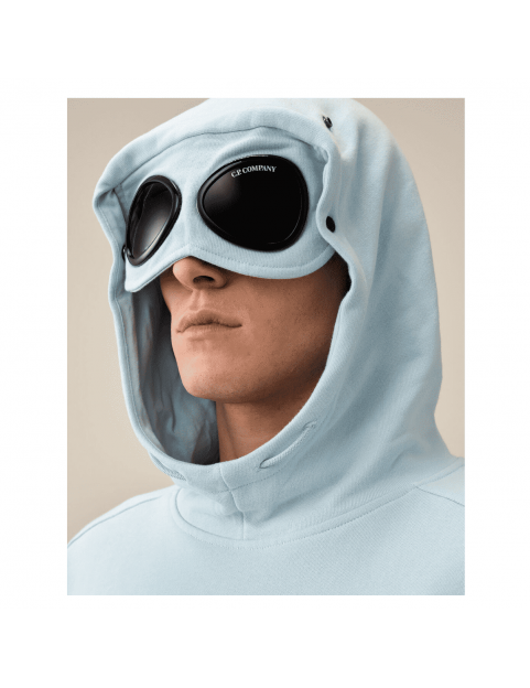 Sweat CP Company Diagonal Raised Fleece Goggle Hoodie 16CMSS080A005086W806 starlight capuche