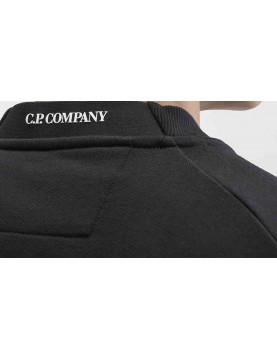 Sweat CP Company Diagonal Raised Fleece Sweatshirt 16CMSS022A005086W999 Black detail