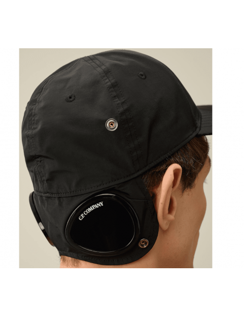 Casquette C.P Company Chrome-R Goggle Cap 16CMAC146A005904A999 Black dos