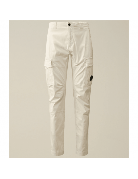 Pantalon C.P Company Stretch Sateen Ergonomic Lens Cargo 16CMPA056A005694G103 Gauze White