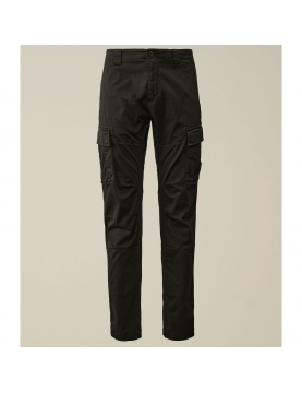 Pantalon C.P Company Stretch Sateen Ergonomic Lens Cargo 16CMPA056A005694G999 Black