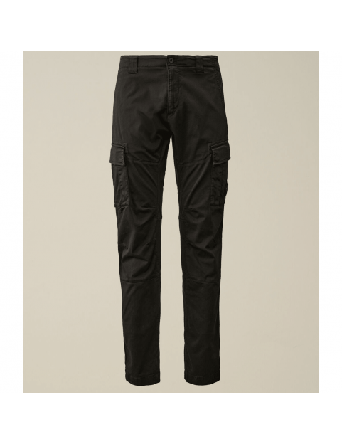 Pantalon C.P Company Stretch Sateen Ergonomic Lens Cargo 16CMPA056A005694G999 Black