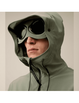 Veste CP Company C.P. Shell-R Goggle Jacket 16CMOW002A005968A627 Agave Green capuche