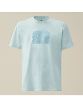 Tee shirt CP Company 30/1 Jersey Label T-shirt 16CMTS042A005100W806 Starlight