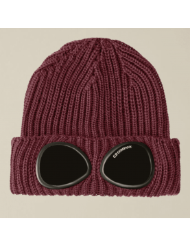 Bonnet CP Company Extra Fine Merino Wool Goggle Beanie 17CMAC122A005509A-790 Potent Purple