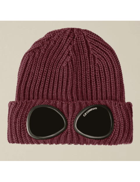 Bonnet CP Company Extra Fine Merino Wool Goggle Beanie 17CMAC122A005509A-790 Potent Purple