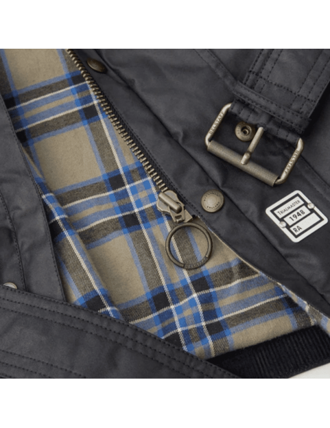Veste Belstaff Trialmaster coton ciré 100033-Black detail 2