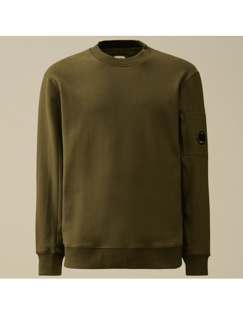 Sweat CP Company Diagonal Raised Fleece Sweatshirt 17CMSS023A005086W806-683 Ivy Green