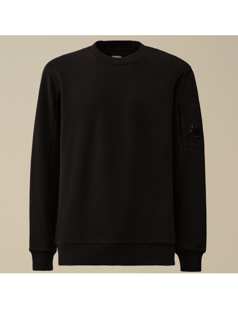 Sweat CP Company crew neck Diagonal Raised Fleece Sweatshirt 17CMSS023A005086W806-999 Black