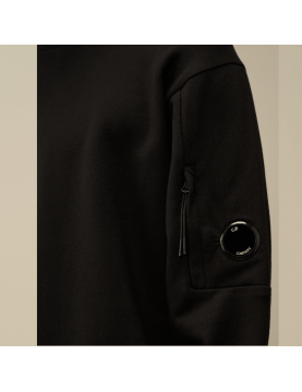 Sweat CP Company crew neck Diagonal Raised Fleece Sweatshirt 17CMSS023A005086W806-999 Black detail