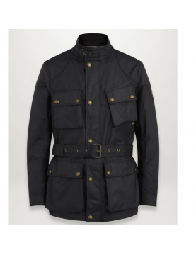 Veste Belstaff Trialmaster coton ciré 100033-Black