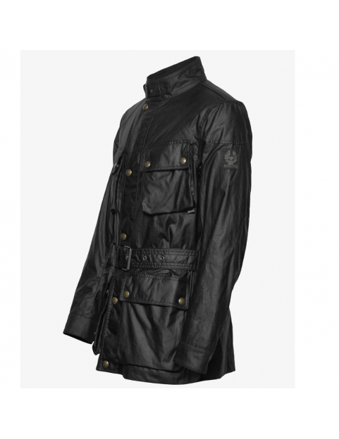 Veste Belstaff Trialmaster coton ciré 100033-Black coté
