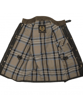 Veste Belstaff Fieldmaster 100034 coton ciré Black interieur