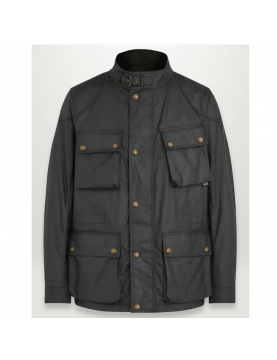 Veste Belstaff Fieldmaster 100034 coton ciré Black