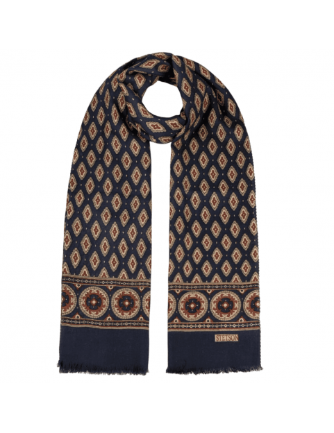 Echarpe Stetson Laine Ornementals 9199342-13 Bleu Marine