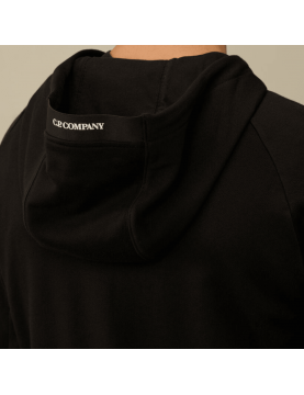 Sweat CP Company Diagonal Raised Fleece Zipped Hooded 17CMS025A-999 capuche