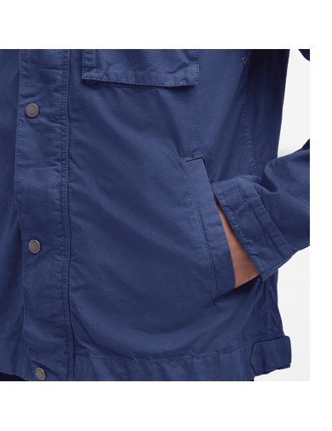 Veste Barbour Workers Casual Jacket MCA0976BL52 Washed Cobalt poche