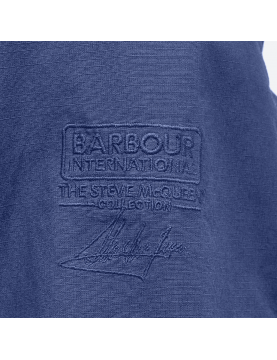 Veste Barbour Workers Casual Jacket MCA0976BL52 Washed Cobalt logo
