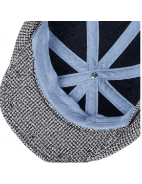 Casquette Stetson Hatteras plate en jersey de coton 6841207-120 interieur