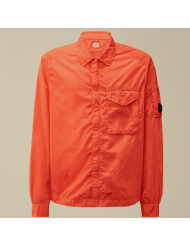Surchemise CP Company Chrome-R Full Zip 18CMOS095A005904G  Poinciana Orange