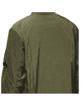 Surchemise CP Company Chrome-R Full Zip 18CMOS095A005904G-683 Ivy Green dos