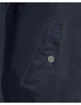 Blouson Barbour X Baracuta G9 Porton Harrington waxed Navy Poche gauche