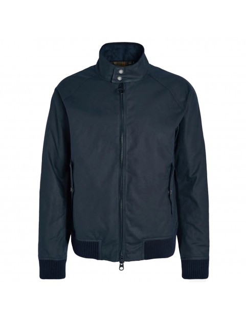 Blouson Barbour X Baracuta G9 Porton Harrington waxed Navy