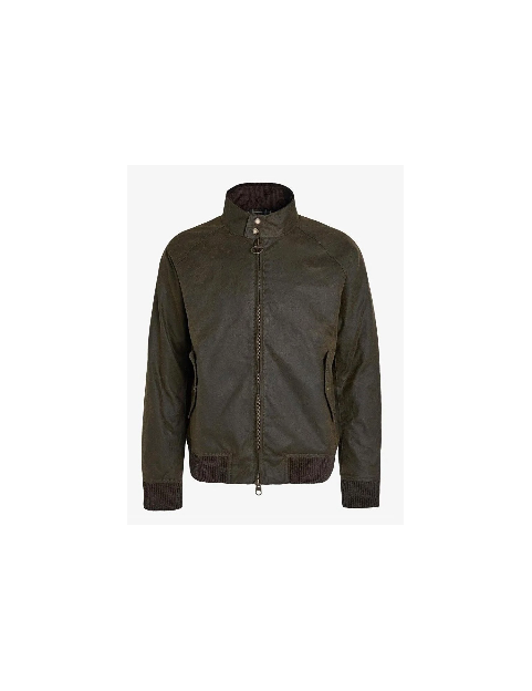 Blouson Barbour X Baracuta G9 Porton Harrington waxed coton olive