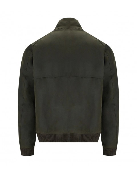 Blouson Barbour X Baracuta G9 Porton Harrington waxed coton olive Dos