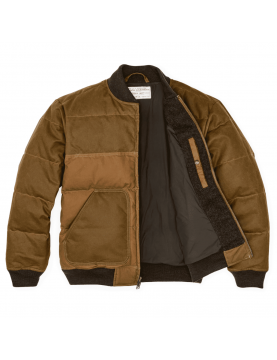 Blouson Filson Down Bomber Jacket FMCPS0095 W0121W0 240 Dark Tan ouvert