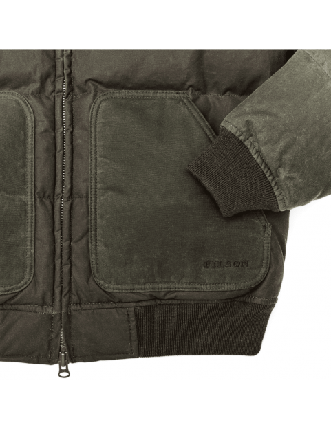 Blouson Filson Down Bomber Jacket FMCPS0095 W0121W0 308 Otter Green detail poche