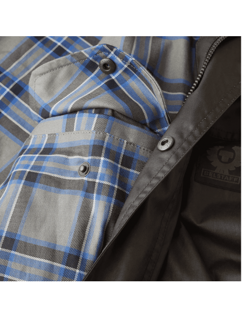 Veste Belstaff Fieldmaster en coton ciré 170 gr 105300 FDOLI52  Fadded Olive  interieur poche