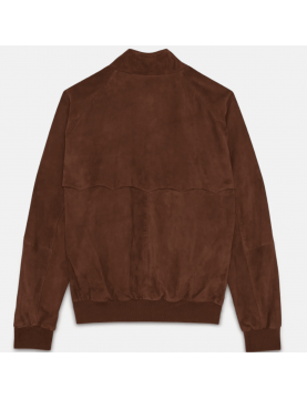 Blouson Baracuta G9 JACKET en suede BRCPS0939UT2623_711 chocolat dos