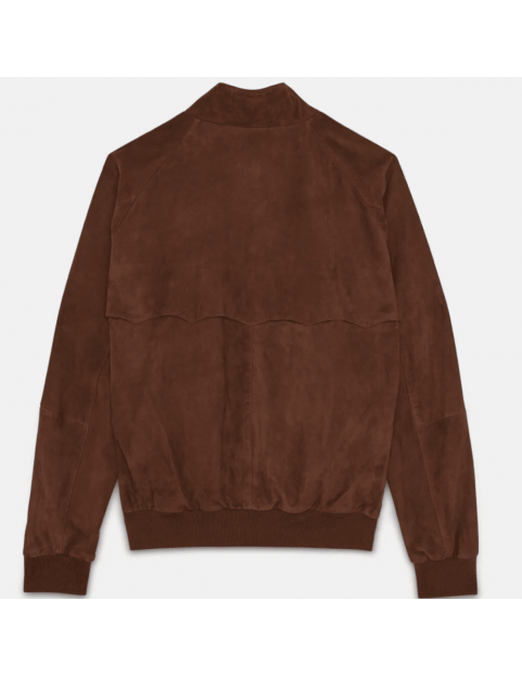 Blouson Baracuta G9 JACKET en suede BRCPS0939UT2623_711 chocolat dos